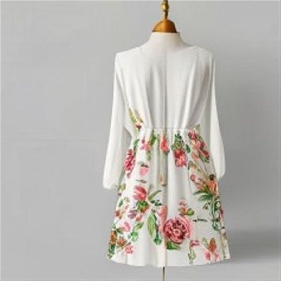 Floral Midi Dress - back view
