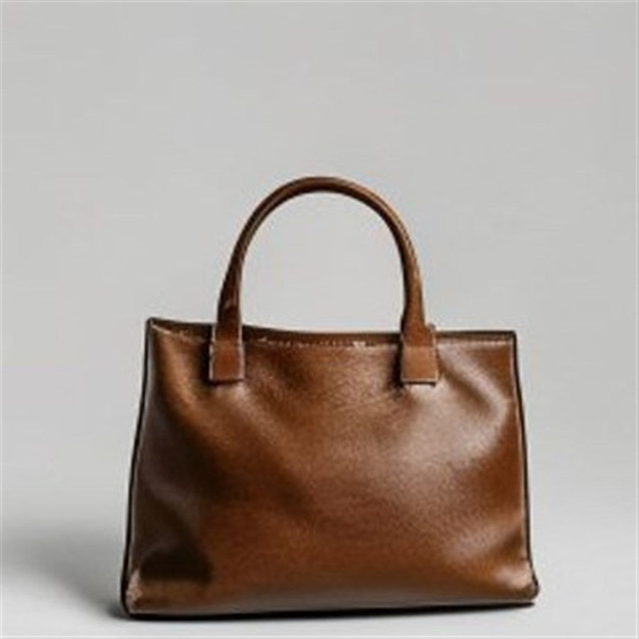Chestnut Brown Tote Bag - front view