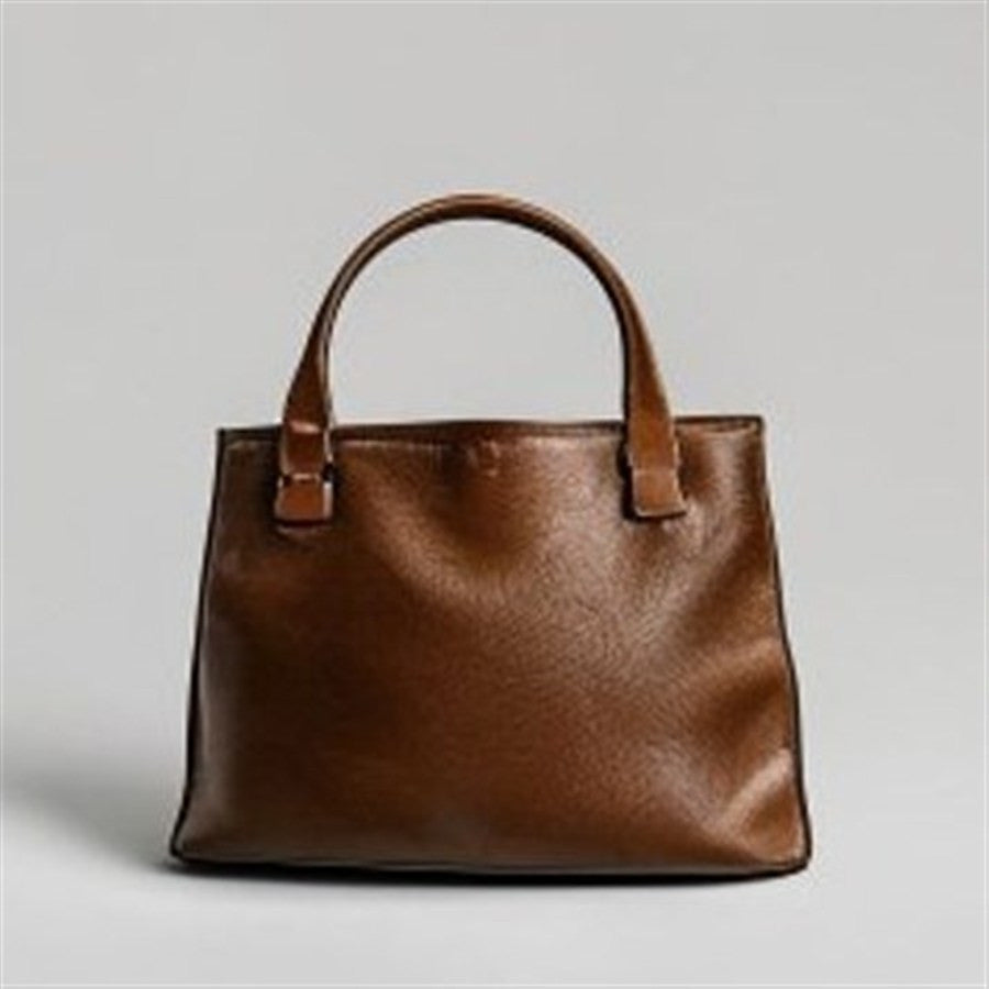 Chestnut Brown Tote Bag - back view