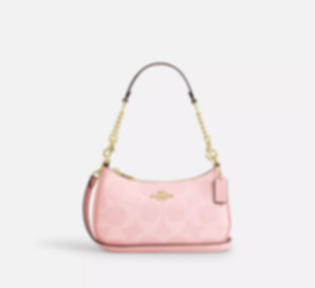 Teri Shoulder Bag - White & Pink