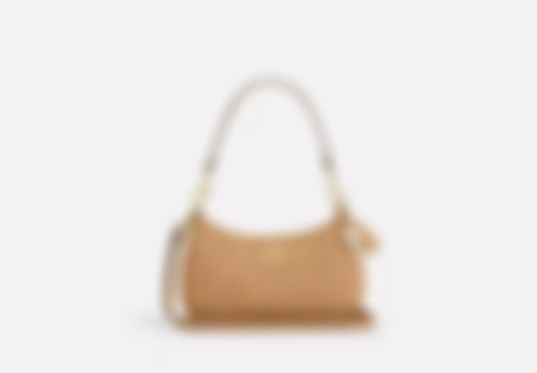 Straw Teri Shoulder Bag With Charm