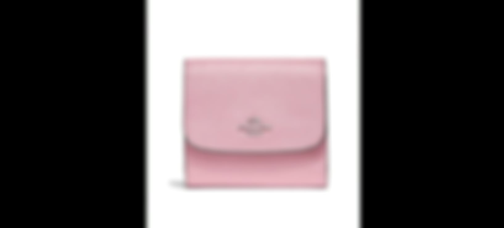 Leather Small Wallet In Pink