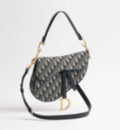 Saddle Bag – Blue Oblique Jacquard