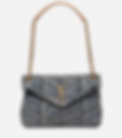 Puffer Small Denim Shoulder Bag
