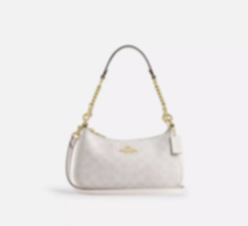 Teri Shoulder Bag - White & Pink